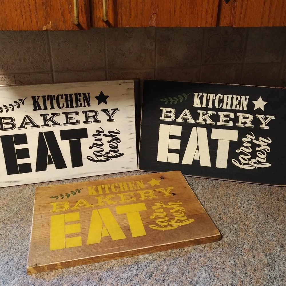 Farmhouse decor, kitchen wall signs